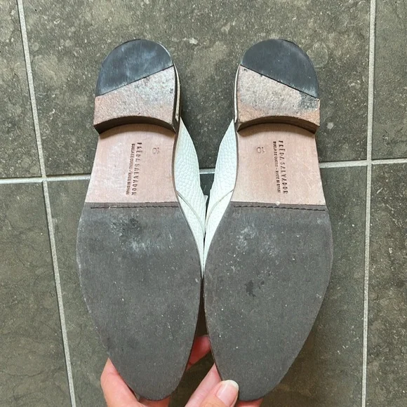 Freda Salvador White Croc-Embossed Mules - Picture 10 of 10